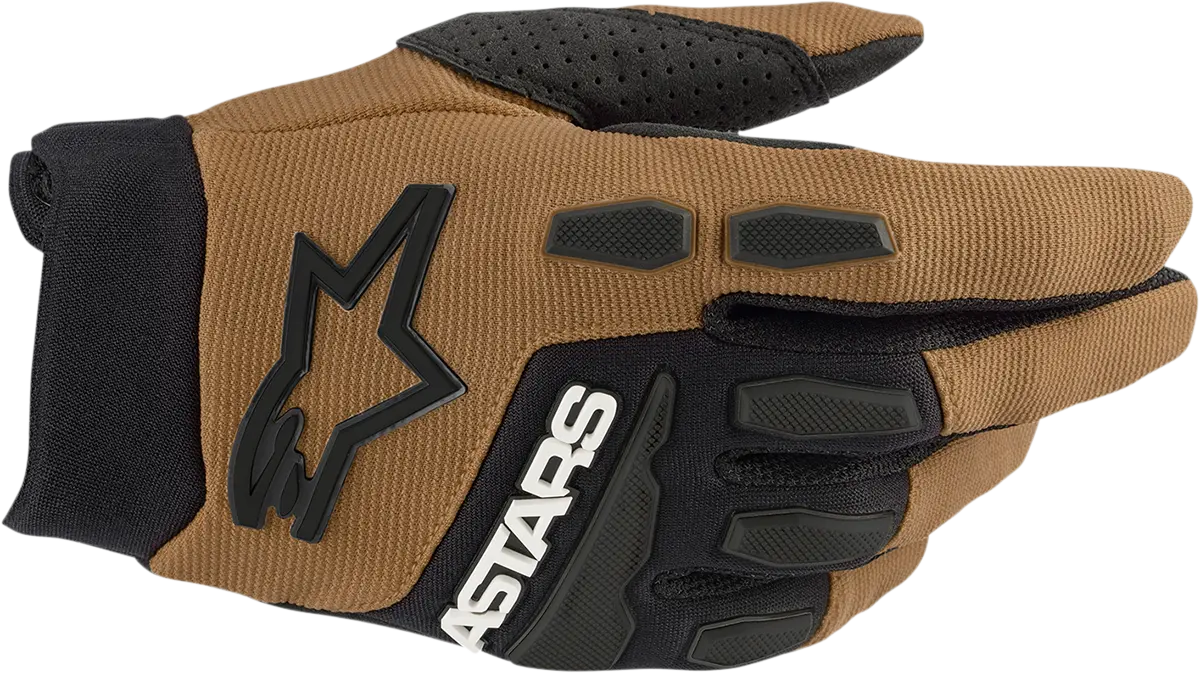 Alpinestars Full Bore Gloves — Camel/Black, Medium (Model #3563622-879-M) 1