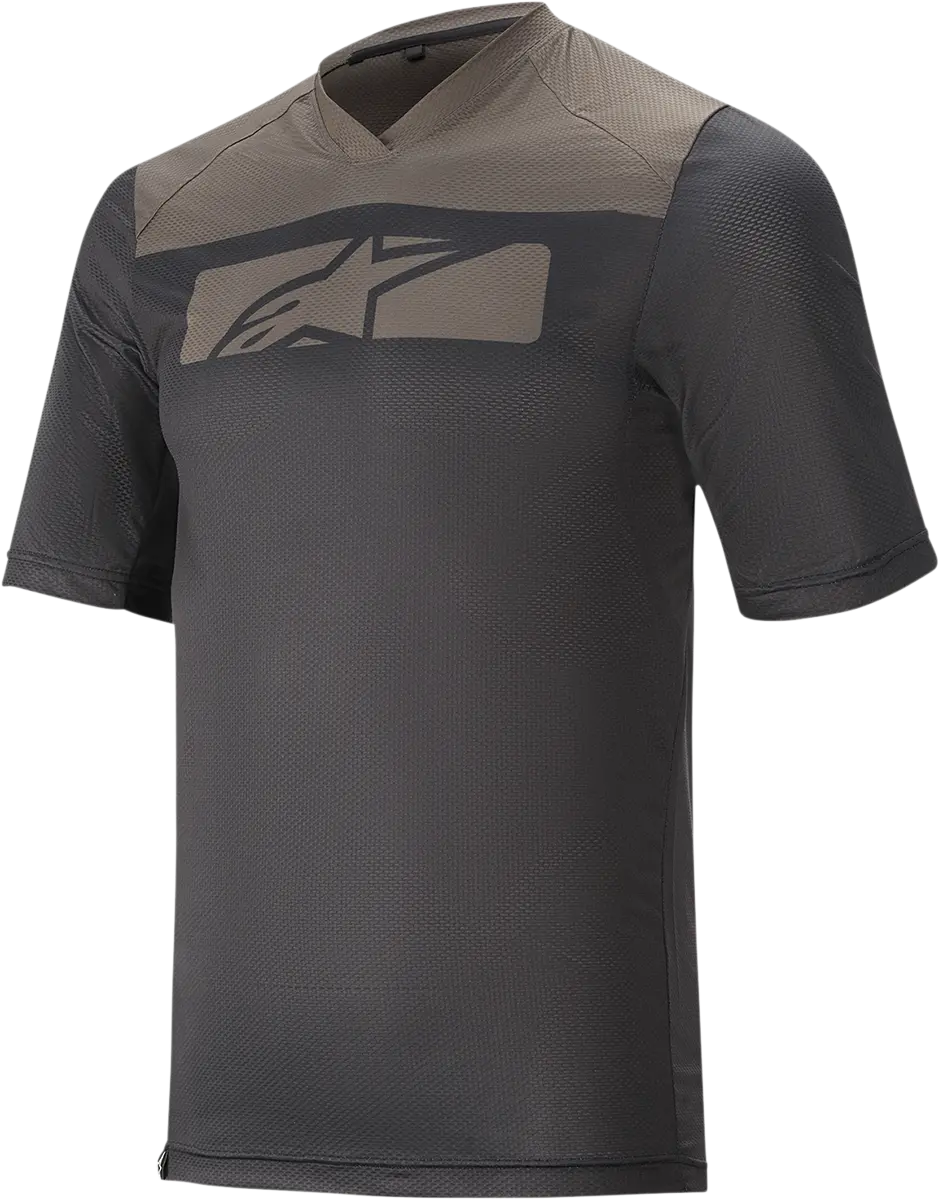 Alpinestars Drop 4.0 Short-Sleeve Jersey – Black/Gray Colorway, Medium Size (Sku 1766220-1065-Md) 1