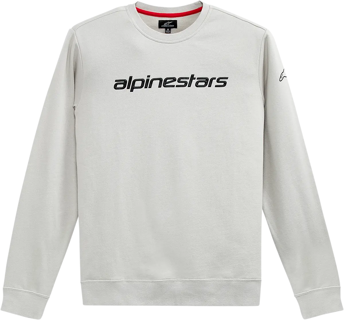 Alpinestars Linear Crew Fleece Jacket – Silver/Black Colorway, Medium Size (Model 1212513241900M) 1