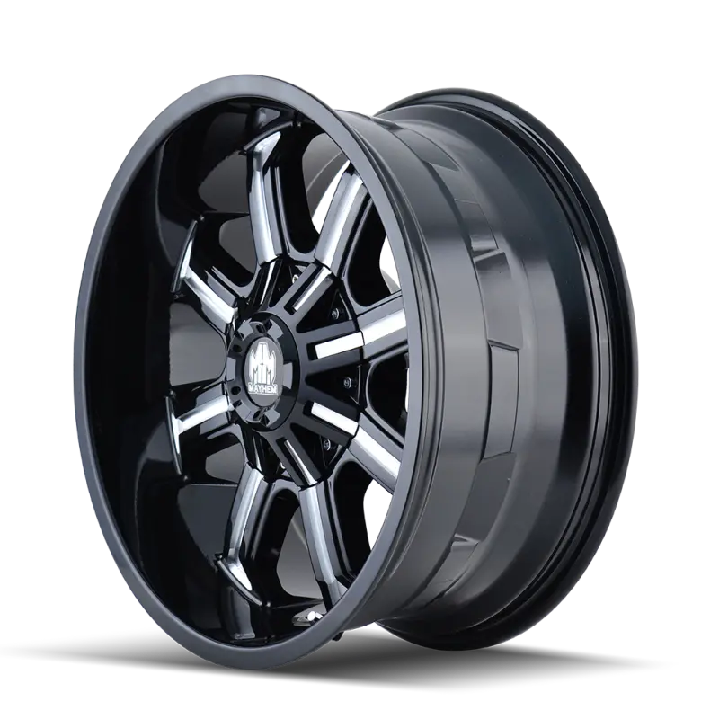 Mayhem 8102 Beast 18X9 / 5X150 Bp / -12Mm Offset / 110Mm Hub Black W/ Milled Spokes Wheel 2