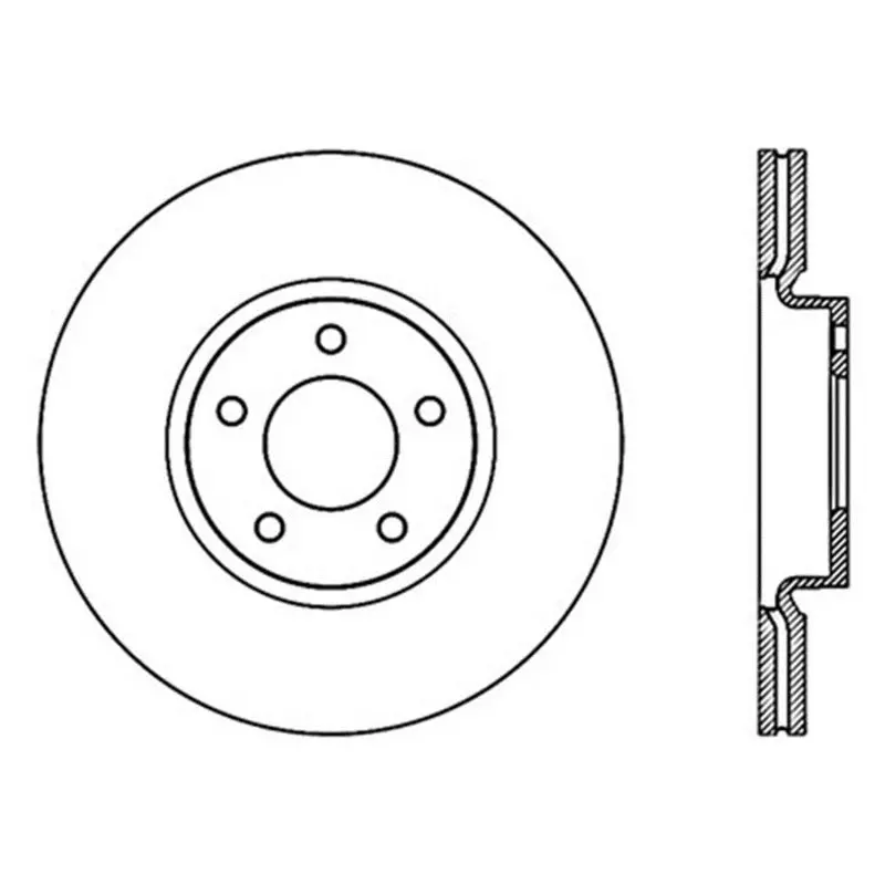 Stoptech Slotted Front Left Rotor For 2007–2009 Mazdaspeed3 1