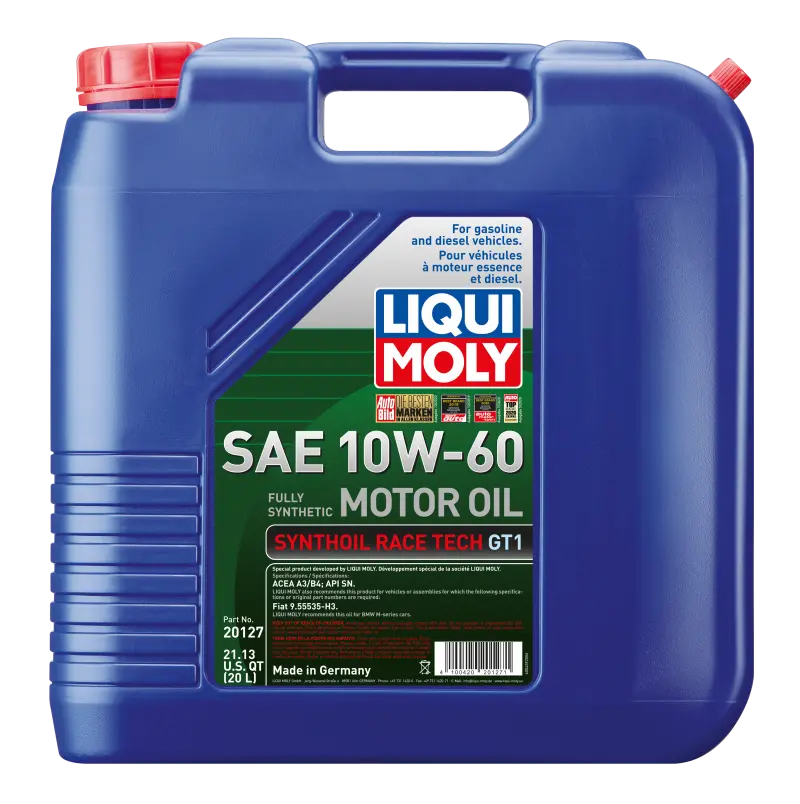 Liqui Moly Synthoil Race Tech Gt1 10W-60 Full-Synthetic Motor Oil – 20-Liter Drum 1