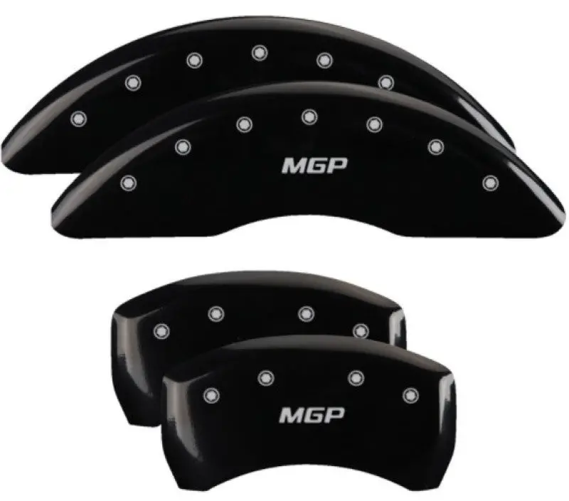 Mgp 4 Caliper Covers Engraved Front & Rear Mgp Black Finish Silver Char 2018 Volkswagen Atlas 2