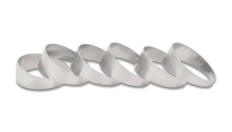 Vibrant T304 Stainless Steel 2.00" Od Pie-Cut Exhaust Sections – Set Of Six 1