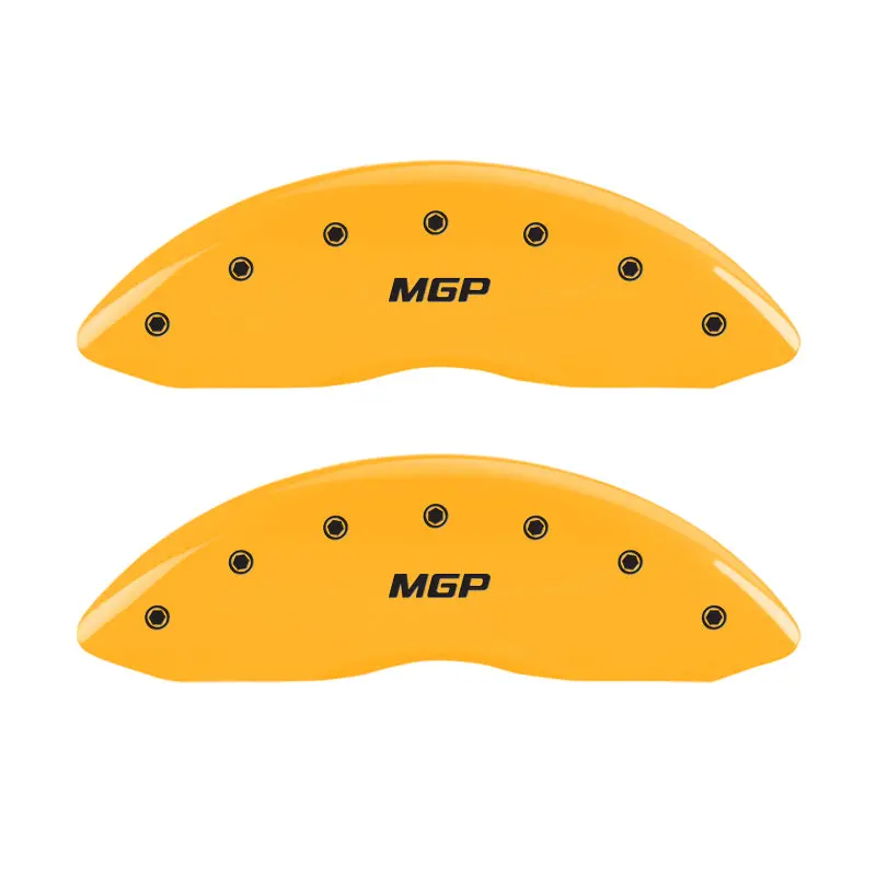 Mgp Engraved 4-Piston Caliper Covers – Yellow Finish, Front & Rear For 2006 Chrysler 300 1