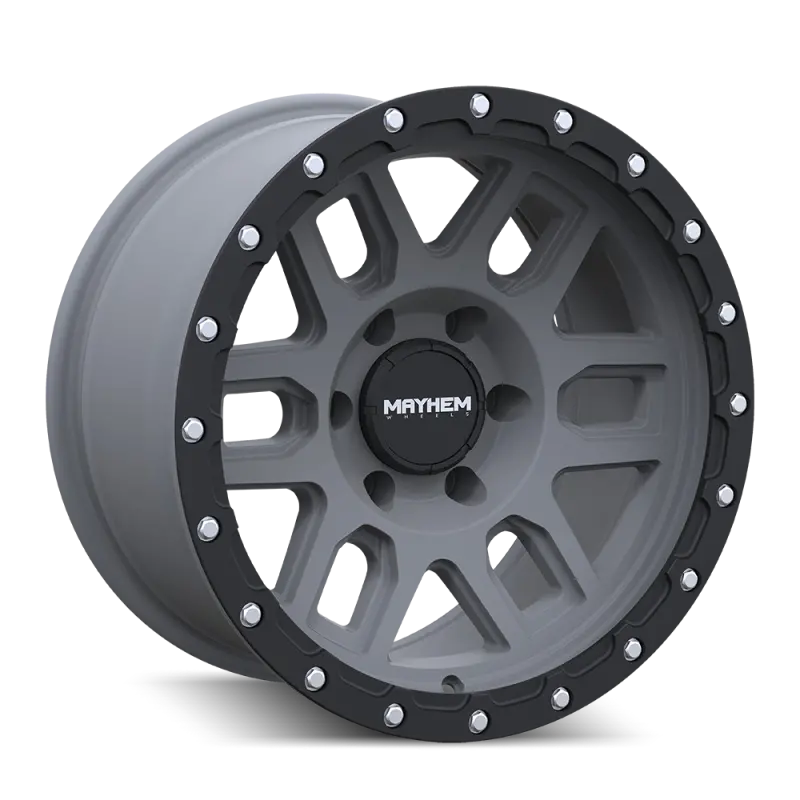 Mayhem Delta Matte Gunmetal & Black Lip Wheel: 20X9, 5X139.7, 0Mm Offset, 108.1Mm Cb 1