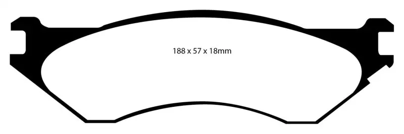 Ebc Greenstuff Rear Brake Pads For 2006–2011 Dodge Ram 1500 Mega Cab 2Wd 1