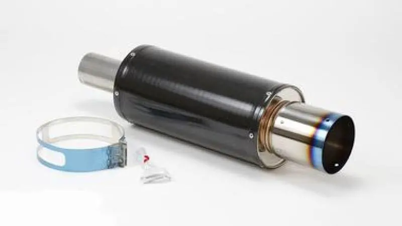 Hks Universal Carbon-Ti Cat-Back Exhaust System – 170Mm Shell, 75Mm Diameter 1