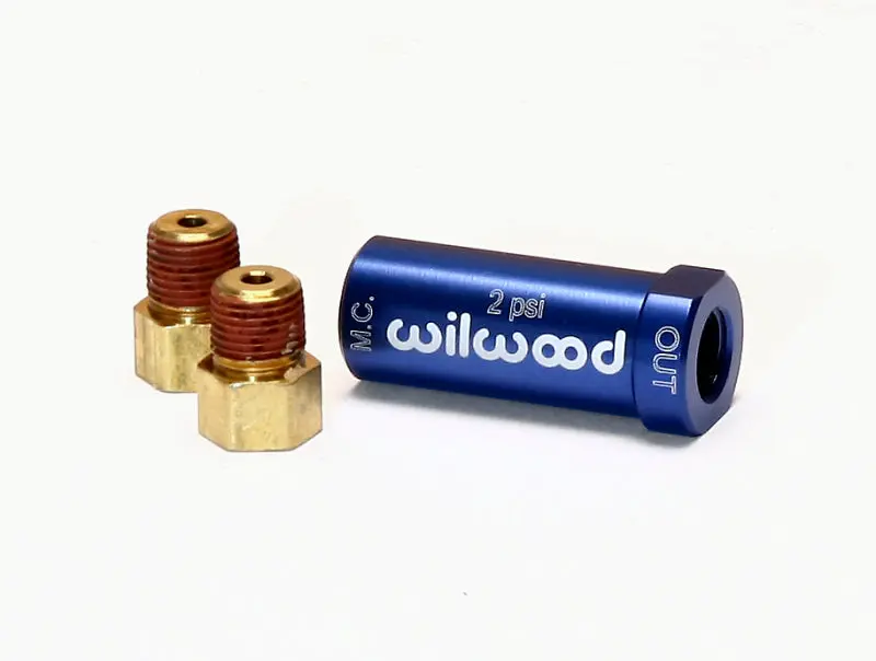 Wilwood 2 Psi Residual Pressure Valve – New-Style Design With Integrated Fittings 1