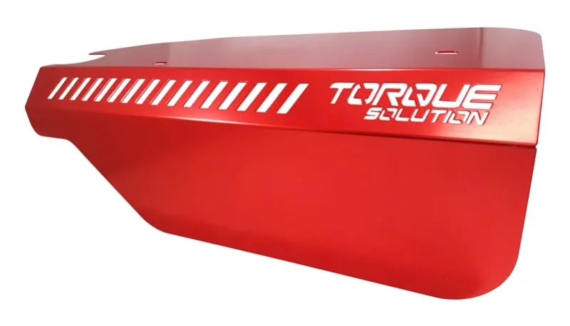 Torque Solution Red Engine Pulley Cover For 2015+ Subaru Wrx And 2014+ Forester Xt 1