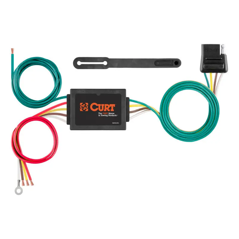 Curt 3-Wire To 2-Wire Taillight Converter – Non-Powered, Universal Installation 1