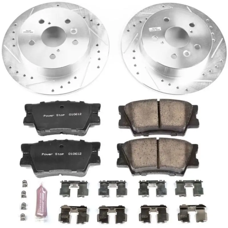 Power Stop Z23 Evolution Sport Brake Kit – Rear, 2018–2019 Toyota Camry 1