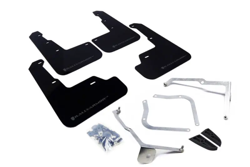 Rally Armor 15+ Subaru Wrx & Sti Sedan Only Ur Black Mud Flap W/ Grey Logo 1