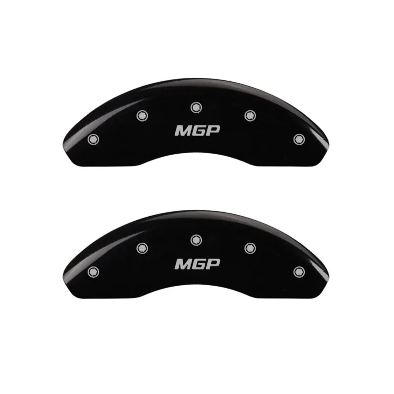 Mgp Engraved Front & Rear Caliper Covers – Matte Black Finish With Silver Chrome Detailing 1