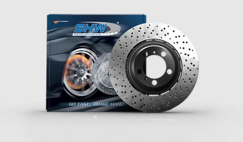 Shw Cross-Drilled Lightweight Brake Rotor – Right Front For 2008–2013 Bmw M3 (4.0L) 1