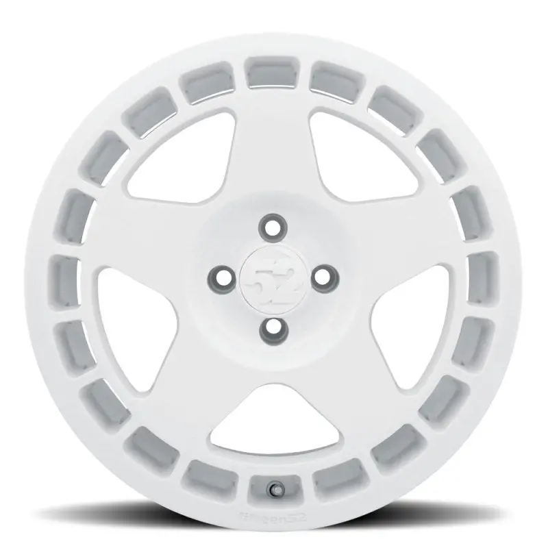 Fifteen52 Turbomac Rally White Alloy Wheel: 17X7.5, 4X108, 42Mm Offset, 63.4Mm Cb 1