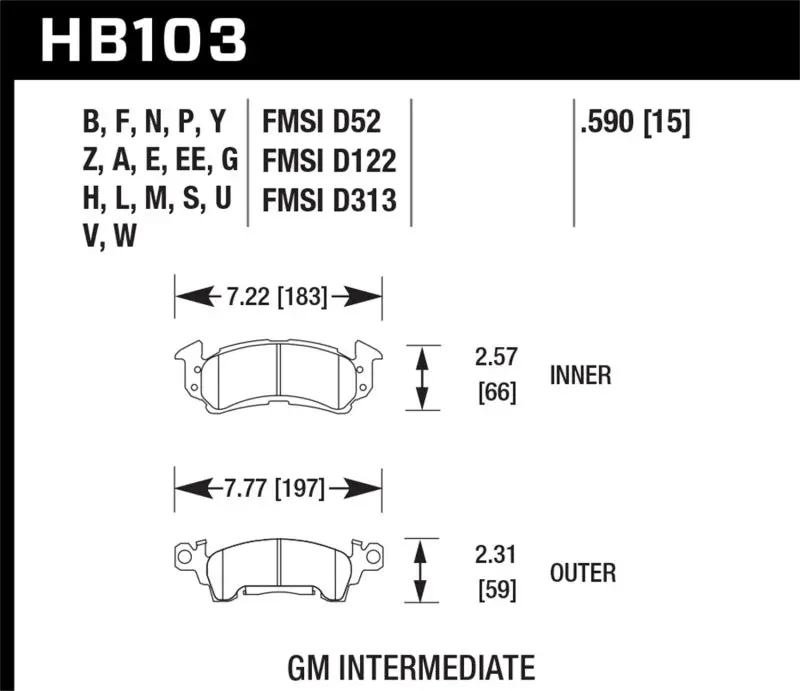 Hawk Hp Plus High-Performance Street Brake Pads – Track-Ready Compound 1