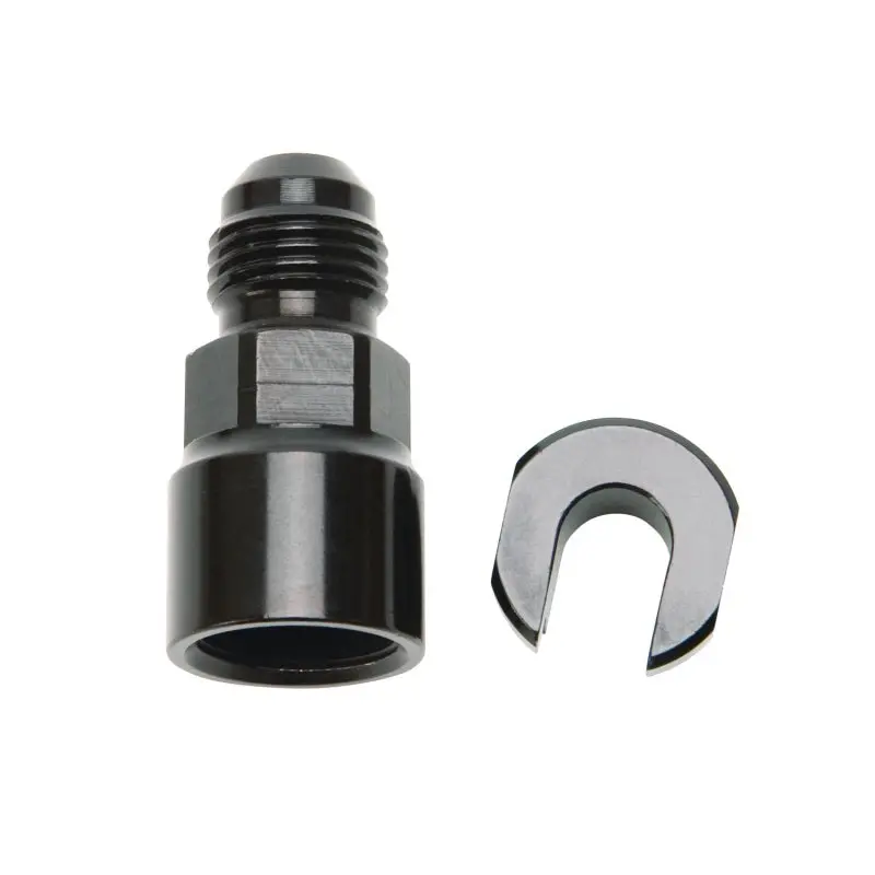 Russell Performance -6 An Male To 3/8In Sae Quick-Disconnect Fitting – Black Anodized 1