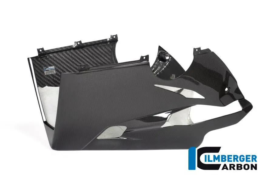Ilmberger Carbon Fiber Belly Pan — Designed For Ducati Panigale V4/V4S/V4R (2018+) With Akrapovic Full Exhaust 1