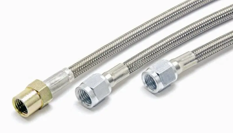 Mcleod Stainless Steel Braided Teflon Brake Line – 32" Length, An4 Female Fitting 1