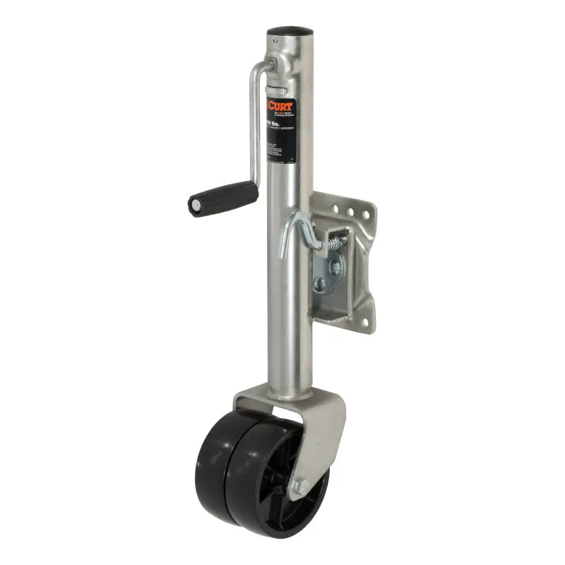 Curt Marine Jack With Dual 6-Inch Wheels – 1,500 Lb Capacity, 10-Inch Vertical Travel 1
