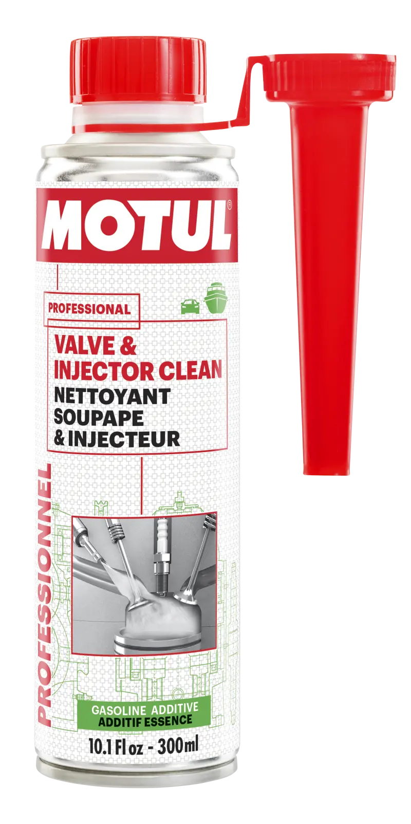 Motul Valve & Injector Cleaner Additive – 300Ml Concentrated Formula For Fuel Systems 1
