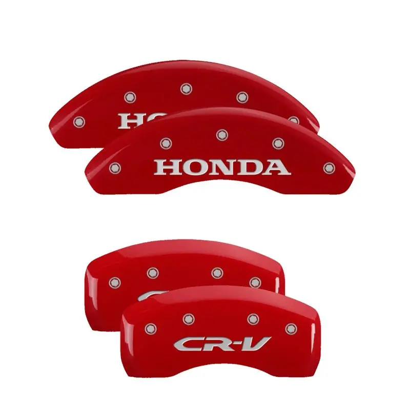 Mgp 4 Caliper Covers Engraved Front Honda Rear Cr-V Red Finish Silver Char 2018 Honda Cr-V 1
