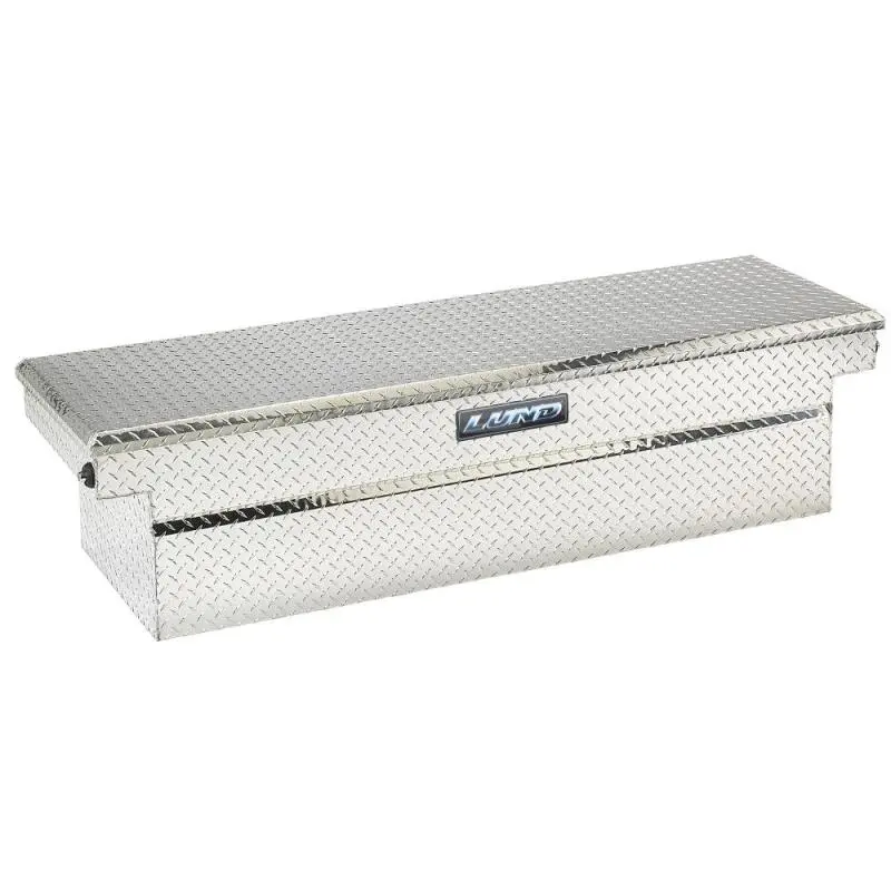 Lund Universal Aluminum Single Lid Cross Bed Box - Brite 1