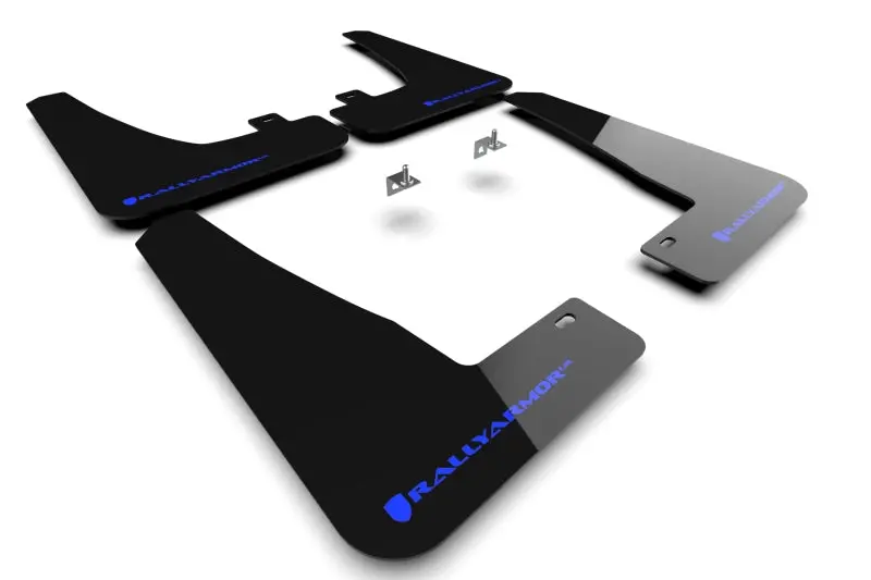 Rally Armor Ur Series Mud Flaps – Black With Blue Logo, For 2022 Tesla Model X 1