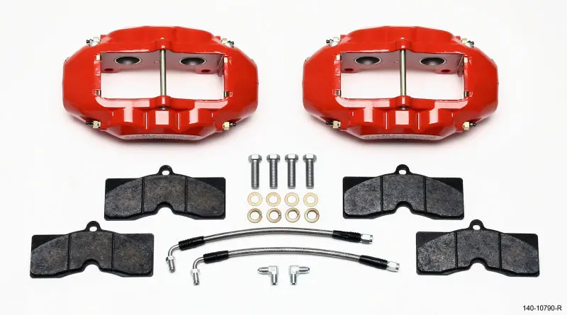 Wilwood D8-4 Red Rear Caliper Kit For Classic Corvette C2 & C3 (1965–1982) 1