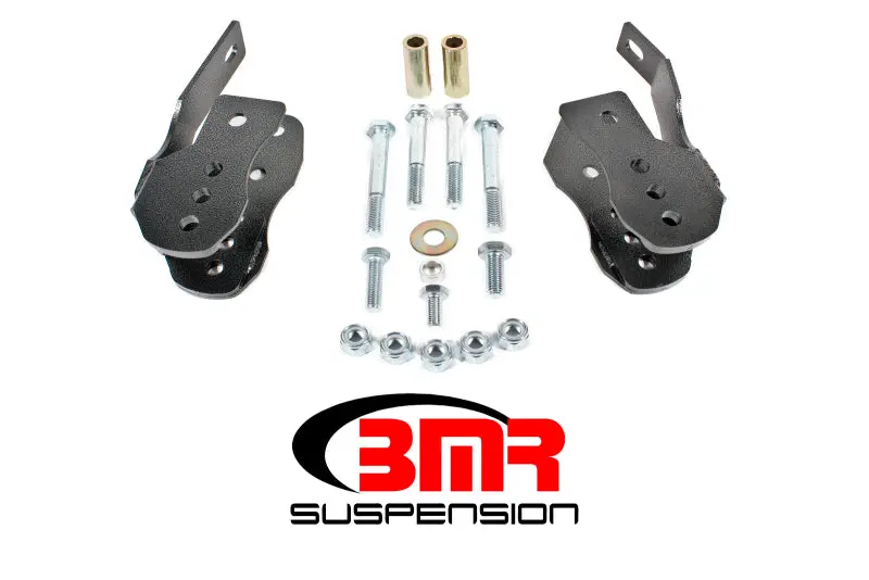 Bmr Bolt-On Control Arm Relocation Brackets – Black Hammertone Finish, Fits 2005–2014 Mustang S197 1