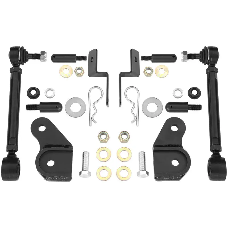 Rancho 07-17 Jeep Wrangler Front Disconnect Sway Bar Link Kit 1