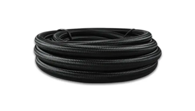 Vibrant -8 An Black Nylon-Braided Flexible Hose With Ptfe Liner – 10-Foot Length 1