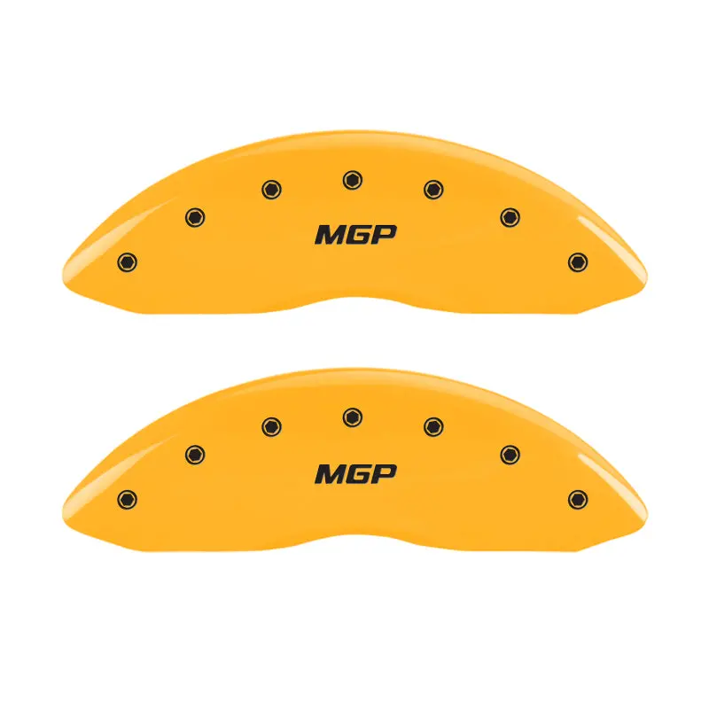 Mgp Engraved 4-Piston Caliper Covers – Mgp Yellow Finish, Front & Rear 1