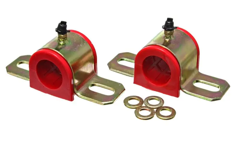 Energy Suspension 15/16-Inch Greaseable Sway Bar Bushing Kit – Red Polyurethane 1