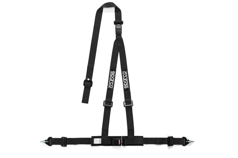 Sparco 2-Inch Black 3-Point Racing Harness With Double Release Buckle 1
